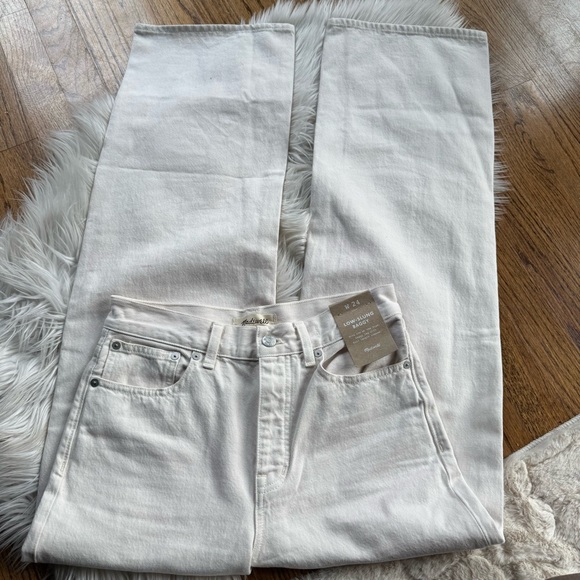 NWT Madewell Low-Slung Baggy Jeans in Vintage IVory - Picture 6 of 15